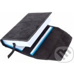 Variabilní kožený obal na knihu se záložkou kůže hnědá tmavá semiš – Zboží Dáma