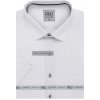 Pánská Košile AMJ Comfort fit košile s krátkým rukávem šedá s drobným vzorem