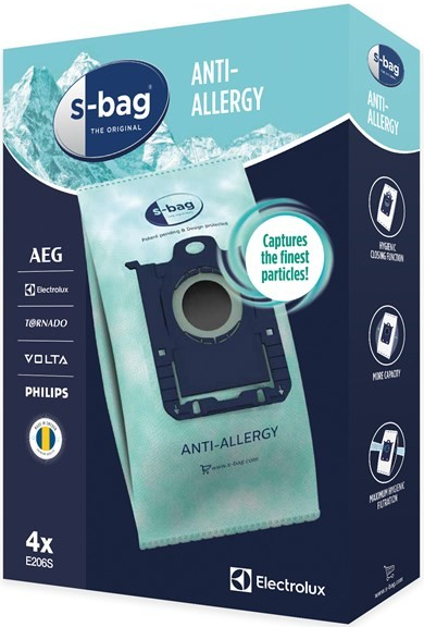 Electrolux E206S Anti-Allergy S-Bag, 4ks od 159 Kč - Heureka.cz