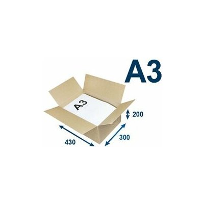 Europapier Klopové krabice A3, 430 × 300 × 200 mm hnědá – Zboží Mobilmania