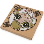 Dětský obrázkový kapesník v přírodní krabičce, střední, 1 mix barev žirafa – Zboží Dáma