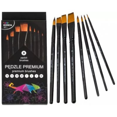 Sada syntetických mix štětců Kidea - 8ks – Hledejceny.cz