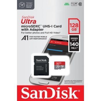 SanDisk microSDXC 128 GB UHS-I SDSQUNS-128G-GN6MN