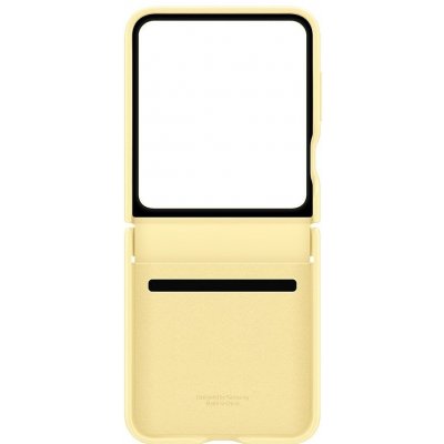 Samsung Galaxy Z Flip6 Ochranný kryt z veganské kůže Yellow EF-VF741PYEGWW – Zboží Živě