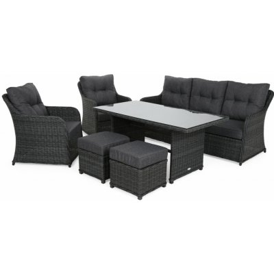 Vencl Zahradní nábytek z technoratanu Bergamo Grey / Grey Melange – Hledejceny.cz