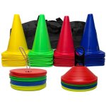 Tréninková sada 24 kuželů, 23 cm + 24 met + 24 značek + taška – Zboží Dáma