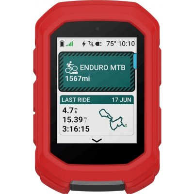 Snug silikonový obal na GPS cyklonavigaci Garmin Edge MTB - červený | Zboží Auto