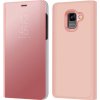 Pouzdro a kryt na mobilní telefon Pouzdro JustKing zrcadlové pokovené Samsung Galaxy A8 2018 - růžovozlaté