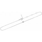 Eppi Zlatý minimalistický náramek na nohu s diamantem aimie LB43836 – Zboží Dáma