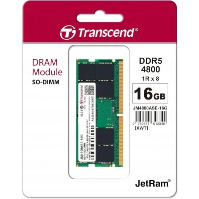 Transcend DDR5 16GB 4800MHz CL40 JM4800ASE-16G – Hledejceny.cz