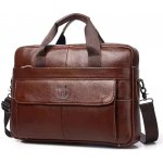 Bullcaptain pánská kožená brašna Thorlak Hnědá 9L – Zboží Dáma