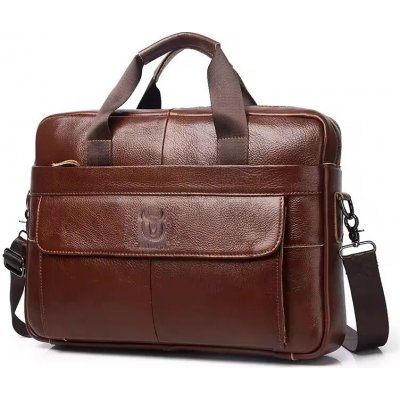 Bullcaptain pánská kožená brašna Thorlak Hnědá 9L – Zboží Dáma