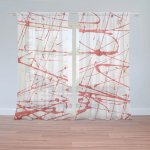 Sablio Záclony Krvavé cákance: 2ks 150x250cm – Hledejceny.cz