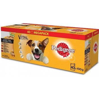 Pedigree pro dospělé psy s hovězím ve šťávě 40 x 100 g