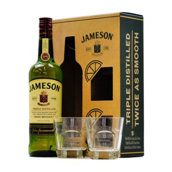 Jameson 40% 0,7 l (dárkové balení 2 sklenice) od 499 Kč - Heureka.cz