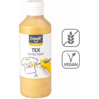 Creall Tex Textilní barva 250 ml zlatá – Zboží Dáma