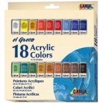 Sada akrylových barev El Greco 18 x 12 ml – Zbozi.Blesk.cz