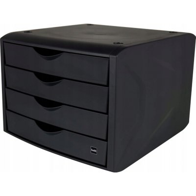 Helit The Green Chameleon H6429595 zásuvkový box 4 zásuvky černý A4 – Sleviste.cz