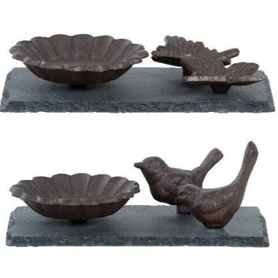 Esschert Design Pítko/koupel pro ptáčky Ptáček motýl 20 x 12 cm litina – Hledejceny.cz