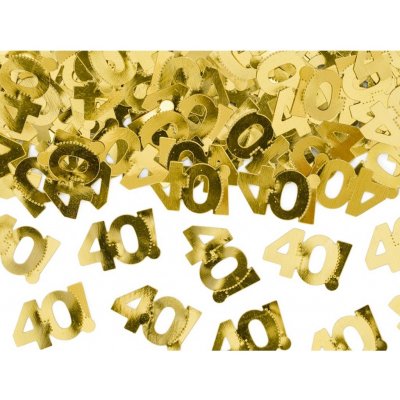 Konfety na stůl 40 zlaté – Zboží Mobilmania