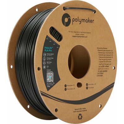 Polymaker PolyLite PLA PRO Black 1,75mm, 1kg – Zboží Živě