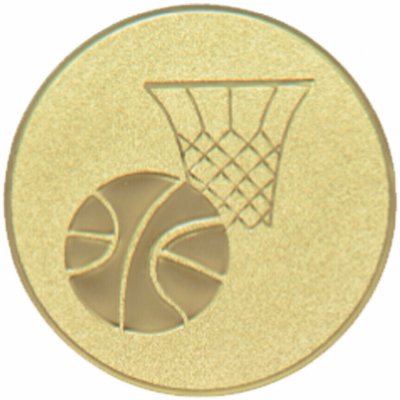 Emblém basketbal, pr. 50 mm zlato – Zboží Dáma