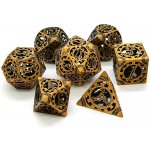 Sada kovových kostek Hollow Steampunk, barva staromosaz – Zboží Dáma