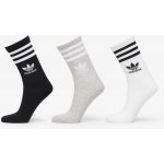 Mid Cut Crew Socks 3-Pack White/ Medium Grey Heather/ Black – Sleviste.cz