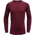 Devold Duo Active zip neck jr vínová – Zboží Dáma