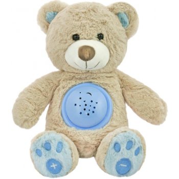 Baby Mix plyšový usínáček medvídek s projektorem modrá