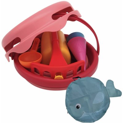 Compactoys Skládací sada na písek 7v1 červená + obal – Zboží Dáma