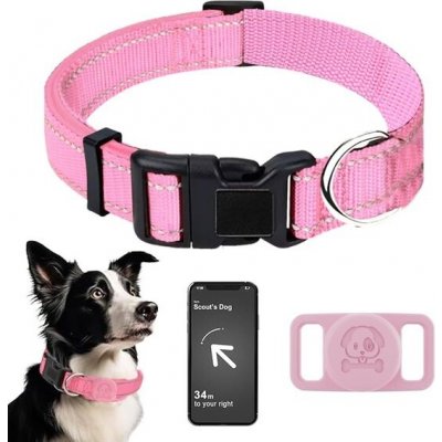 YENTEN obojek pro psy s držákem AirTag, nylonový obojek pro malé a střední psy, vodotěsný, – Sleviste.cz