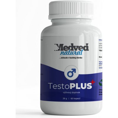 Medveď natural TestoPLUS 60 kapslí – Hledejceny.cz