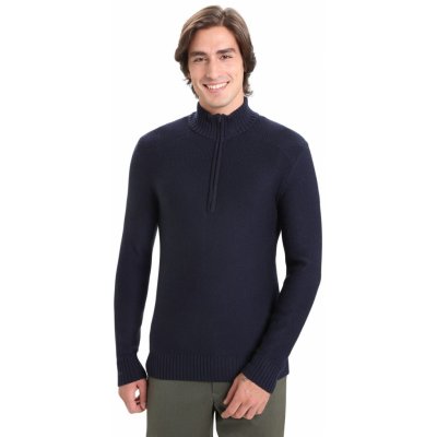 Icebreaker pánský svetr Mens Waypoint LS Half Zip midnight navy – Zboží Mobilmania