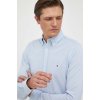 Pánská Košile Tommy Hilfiger bavlněná košile slim s límečkem button-down MW0MW30675 modrá