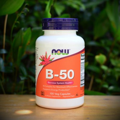 Now Vitamin B-50 Complex 100 rostlinných kapslí – Zboží Mobilmania