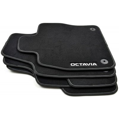 Koberce Textilní Škoda Auto Škoda Octavia IV 2019> PRESTIGE s šedou linkou, originál | Zboží Auto