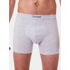 Boxerky, trenky, slipy, tanga Bellinda SPORT BOXER pánské žíhané sportovní boxerky šedé