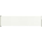 vidaXL Zatahovací boční markýza/zástěna na terasu 160x600 cm krémová – Sleviste.cz