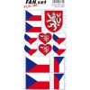 Barva na tělo Arch Tetovací obtisky na obličej i tělo Slovensko republika vlajka 8 x 15 cm 1 kus