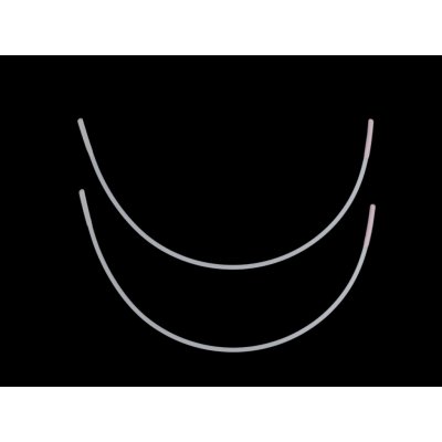 Kostice kovové ploché - bílá – Zboží Dáma