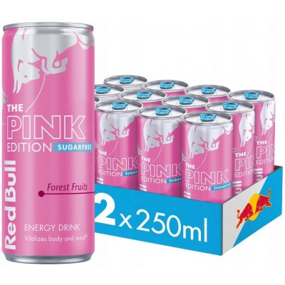 Red Bull The Pink Edition Sugarfree Forest Fruits 12 x 250 ml – Sleviste.cz