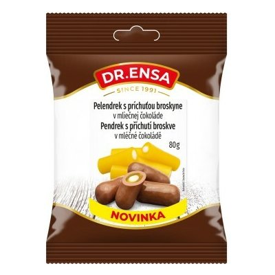 Dr.Ensa Pendrek s příchutí broskve v mléčné čokoládě 80 g – Sleviste.cz