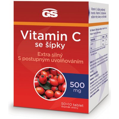 GS Vitamin C 500 mg se šípky 50+10 tablet