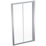 Geberit Geo posuvné dveře, 110x190 cm, sklo transparent, rám stříbřitá 560.143.00.2 – Sleviste.cz
