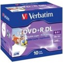 Verbatim DVD+R 8,5GB 8x, Double Layer, AZO, printable, jewel, 10ks (43665)