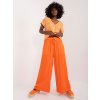 Dámské klasické kalhoty Basic široké letní kalhoty d73761m62237d orange