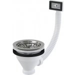 Alcadrain Výpust dřezová 6/4" s nerezovou mřížkou DN115 a flexi přepadem A38 – Hledejceny.cz