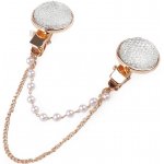 Prima-obchod Spona dragoun s broušenými kamínky a perlami, barva 6 crystal zlatá – Zbozi.Blesk.cz