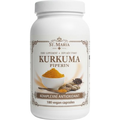 ST.MARIA Kurkuma + Piperin 180 tobolek – Hledejceny.cz